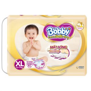 Bỉm - Tã dán Bobby Extra Soft - Dry cao cấp size XL